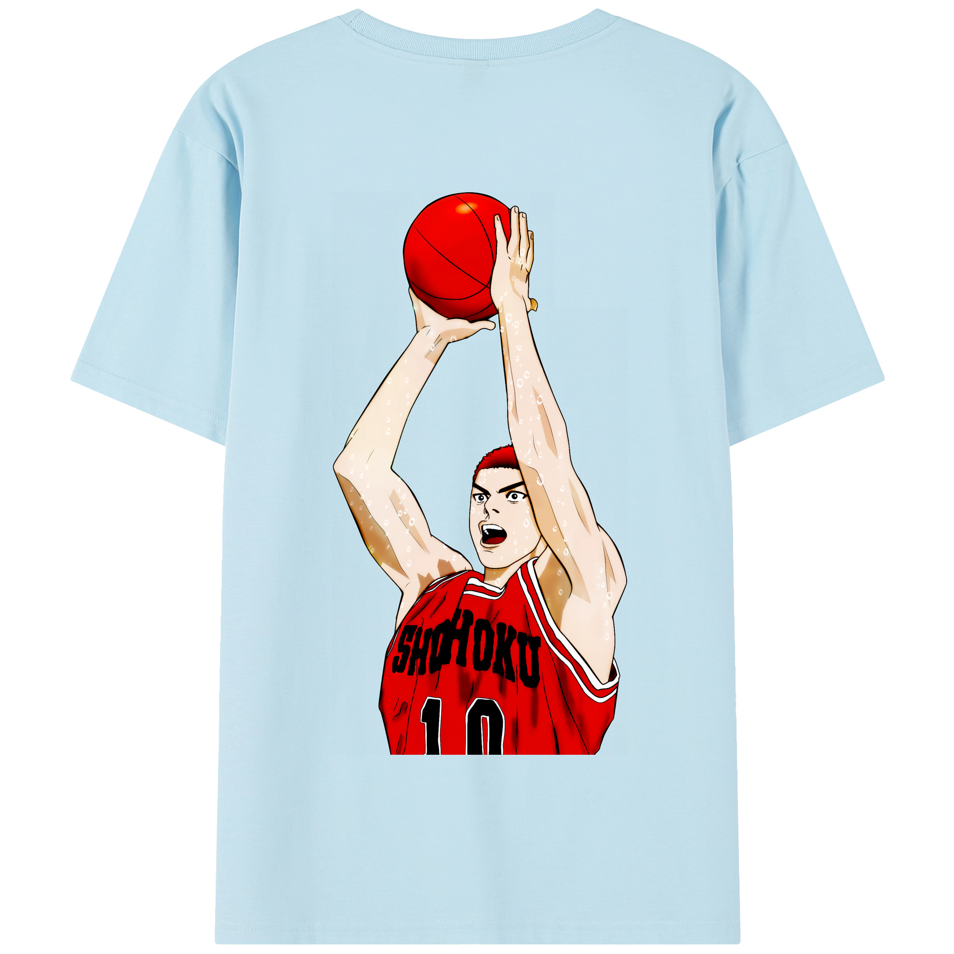 SLAM DUNK／スラムダンク 綿100％半袖Tシャツ（背面プリント）